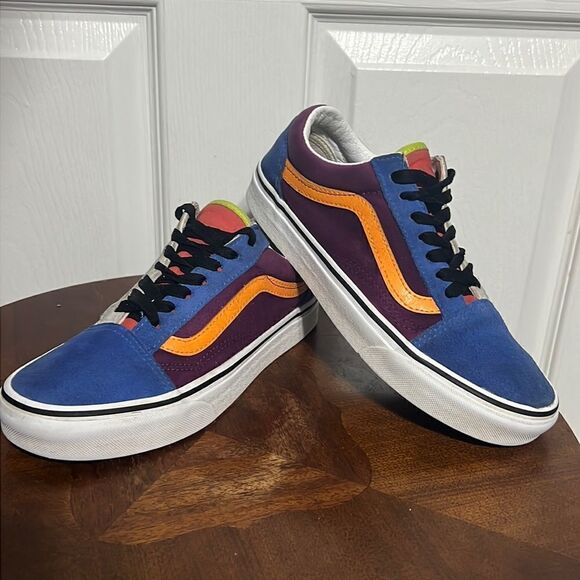 🔥🔥 Multicolor VANS OLD SKOOL Lace Up Sneakers - Men Sz 5 / Women Sz 6.5 - GUC - Picture 1 of 11
